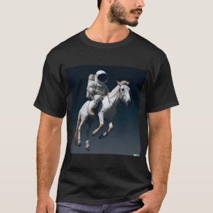 T-shirt Astronaut À Cheval Dans L'Espace Oeuvre D'Origine