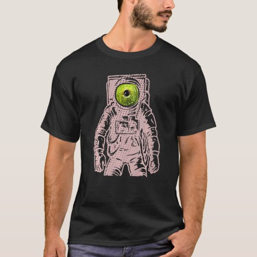 T-shirt Astronaut Alien Eyes 4 0 (Devant)