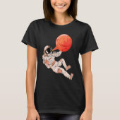 T-shirt Astronaut and Bubble Gum Planet Boys Kids Outer Sp (Devant)