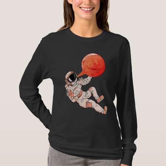 T-shirt Astronaut and Bubble Gum Planet Boys Kids Outer Sp (Devant)