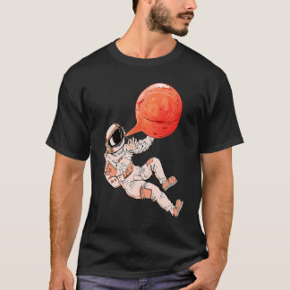 T-shirt Astronaut and Bubble Gum Planet Boys Kids Outer Sp