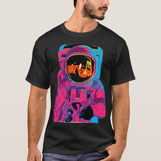 T-shirt Astronaut arc-en-ciel de Trippy (Devant)