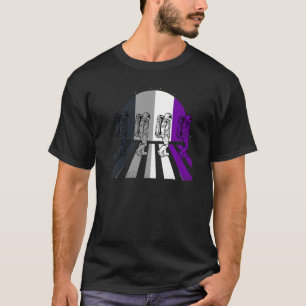 T-shirt Astronaut Asexuel Lgbt Q Rétro Space Man Ace Pride