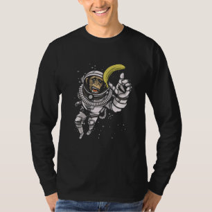 T-shirt Astronaut Banane dans l'espace singe Vegan Aliment