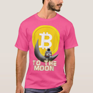 T-shirt Astronaut Bitcoin Échange Vers Le Cryptocurre Lune