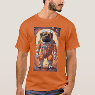 T-shirt Astronaut Bullmastiff