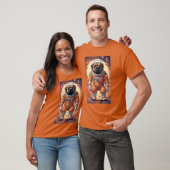 T-shirt Astronaut Bullmastiff (Unisexe)