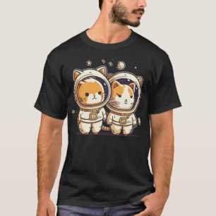 T-shirt Astronaut Cats-01