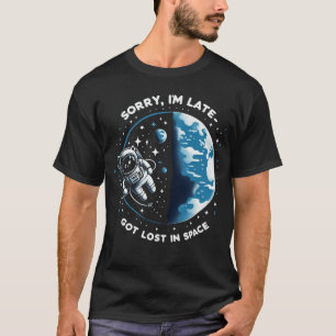 T-shirt Astronaut Chat : Perdu Dans L'Espace