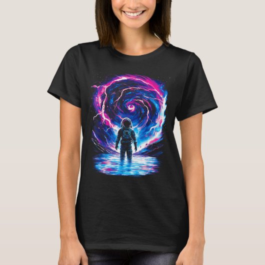 T-shirt Astronaut Cosmic Outer Space Galaxy Science (Devant)