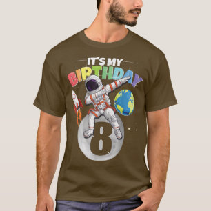 T-shirt Astronaut Dabbing 8e anniversaire garçon fille 8 a