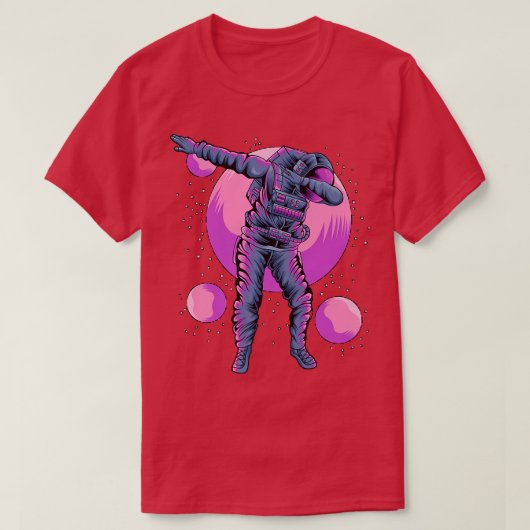T-shirt Astronaut Dabbing In Outer space (Design devant)