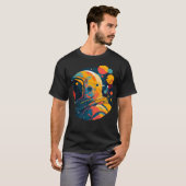 T-shirt Astronaut Dans Le Cosmos (Devant entier)