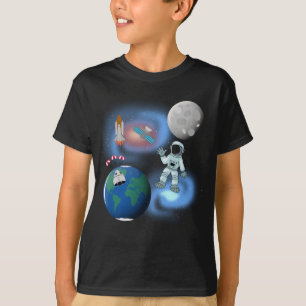 T-shirt Astronaut dans l'espace Galaxie Thème