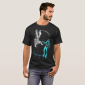 T-shirt Astronaut Dans L'Univers Spatial Plongeur Dans L'E (Devant entier)