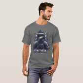 T-shirt Astronaut Dark Galaxy Mystic Enigma Design (Devant entier)