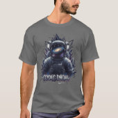 T-shirt Astronaut Dark Galaxy Mystic Enigma Design (Devant)