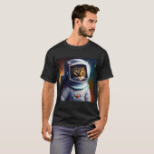 T-shirt Astronaut de chat (Devant entier)