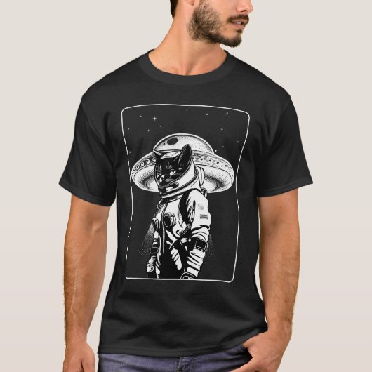 T-shirt Astronaut de chat (Devant)