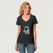 T-shirt Astronaut de chat (Devant entier)
