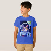 T-shirt Astronaut de chat dans l'espace (Devant entier)