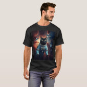 T-shirt Astronaut de chat galactique (Devant entier)