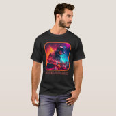 T-shirt Astronaut DJ EDM for Rave Festival House Merch Dan (Devant entier)