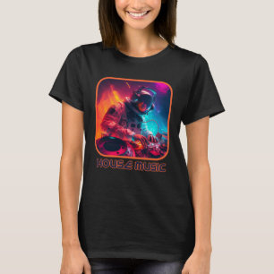 T-shirt Astronaut DJ EDM pour Rave Festival House Merch Da