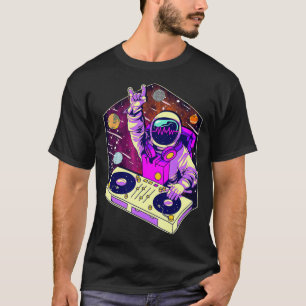 T-shirt Astronaut DJ Music Psychedelic Psytrance Techno