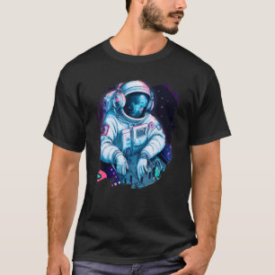 T-shirt Astronaut DJ Record Techno Music Cool Astronauts S