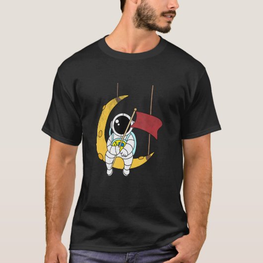 T-shirt Astronaut Drapeau Astronomie Planète futurs astron (Devant)