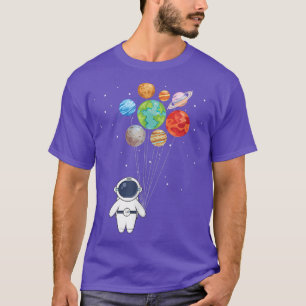 T-shirt Astronaut Drôle Avec Planètes Dans L'Espace De Gal