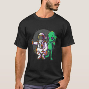 T-shirt Astronaut drôle et Alien Selfie Astronomie Ufo Pho