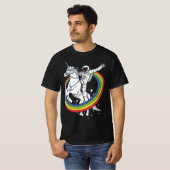 T-shirt Astronaut équitation Unicorn, Funny Espace extra-a (Devant entier)