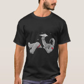 T-shirt Astronaut Floating in Space Design (Devant)