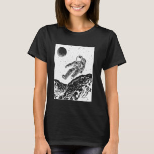 T-shirt Astronaut flottant dans l'espace Sci-Fi Galax esth