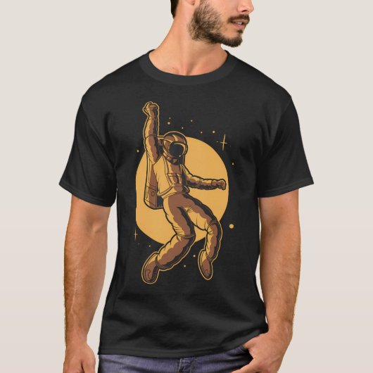 T-shirt Astronaut Funky Design (Devant)