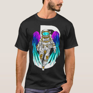 T-shirt Astronaut Graphique Avec Ailes
