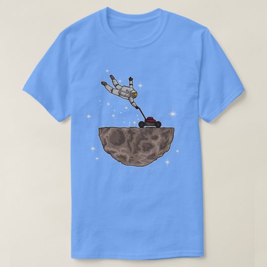 T-shirt Astronaut Lawn Mower (Design devant)