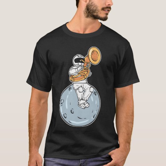 T-shirt Astronaut Marching Band Orchestra Member Gift vint (Devant)
