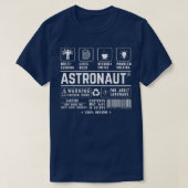 T-shirt Astronaut Multitasking Beer Coffee Problem Solving (Design devant)