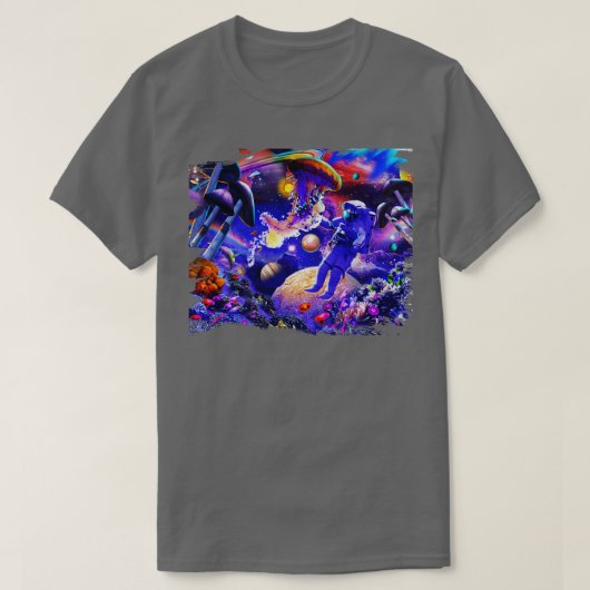 T-shirt Astronaut Océan Trippy (Design devant)