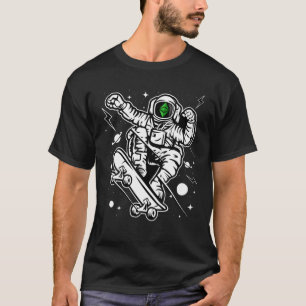 T-shirt Astronaut Patinage Ethereum Classic ETH Pièce À M