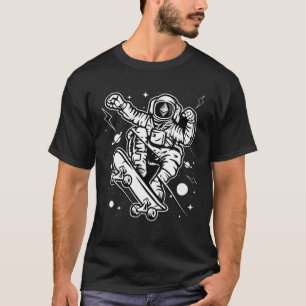 T-shirt Astronaut Patinage Ethereum ETH Pièce À La Cristal