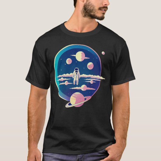 T-shirt Astronaut Perdu Dans L'Espace (Devant)