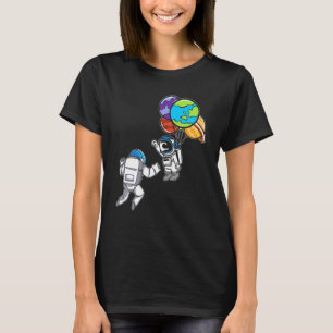T-shirt Astronaut Planet Balloon Exploration de l'espace