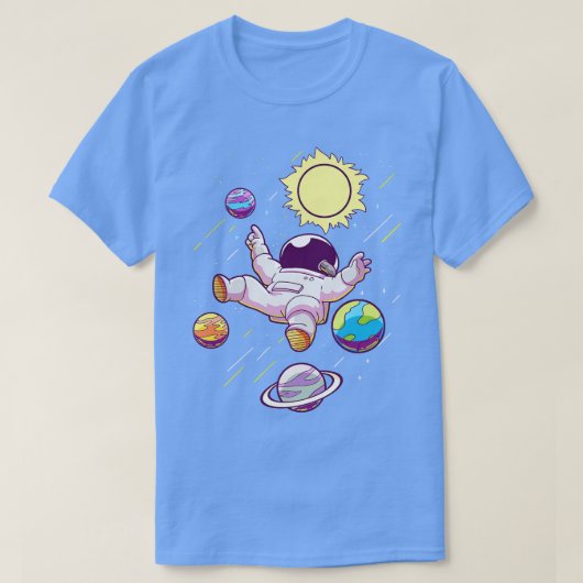 T-shirt Astronaut Planètes Espace Galaxie (Design devant)