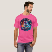 T-shirt Astronaut Psychedelic Music Dj Psytrance Techno Ed (Devant entier)