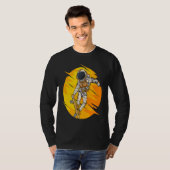 T-shirt Astronaut Skateboard Skating Space Cosmos Astronau (Devant entier)