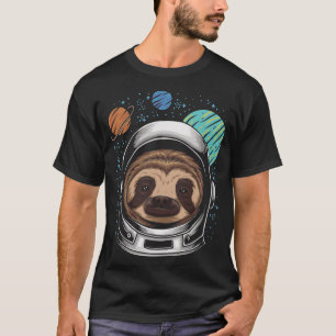 T-shirt Astronaut Sloth Casque Space